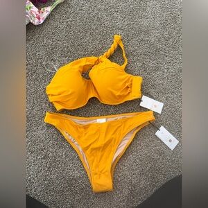 Shade and Shore Yellow Bahing suit- Brand new